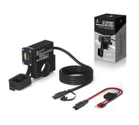Cliff Top 36W PD USB-C and QC 3.0 Aluminium Motorcycle USB Charger, With Magnetic Power Switch, Dual-Port, Heavy Duty, Waterproof For 7/8’’, 1’’, 1 1/4" Handlebars - Prevents Battery Drain.