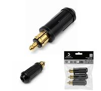 Cliff Top Din Hella Plug DIN Male Plugs 12V, Compatible with BMW Triumph Tiger Motorcycle (3 pcs.)