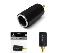 Cliff Top DIN Hella Plug to Cigarette Lighter Adapter, Compatible with BMW and Triumph Motorcycles, 12V / 24V Socket Adapter