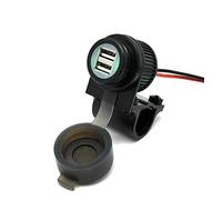 Cliff Top Heavy Duty Waterproof Motorcycle USB 5V 4 Amp Magnetic Switch Dual USB Charging Port for 7/8-1" Handlebar ATV UTV Smart Phone GPS Tablet Camera - Prevent Battery Drain