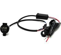 Cliff Top Weatherproof Motorcycle USB 5V 4.2 Amp Dual USB Charging Port for Motorcycle/Motorbike/Scooter/Surface Panel Mount ATV UTV Smart Phone GPS Tablet Camera