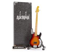 Cliff Williams (AC/DC) - Miniature Guitar Replica - Music Gifts - Handmade Ornamental 1/4 Scale - Includes a Display Box, Name Tag and Miniature Stand