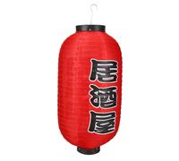 CliffofLove 10 Inch Foldable Traditional Cloth Hanging Lantern Traditional Japanese Style Red Lanterns for Hotel Sushi Bar Restaurant Decorations
