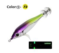 CliffofLove 6g/7.3cm Cuttlefish Attracting Lure Double Hook Glowing Octopus Bait Fishing Tackles Glow In The Dark Octopus Bait Fishing Accessories