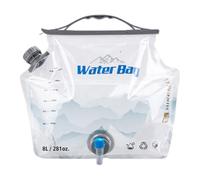 CliffofLove 8L Folding Water Bag Large Capacity Portable Water Storage Bag with Handle & Spigot Collapsible Camping Water Bag Leakproof for Outdoor Travel BBQ