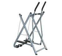 CliffofLove Metal Stair Stepper Air Walker Exercise Machine with Adjustable Resistance Compact Folding Exercise Climber Foldable Elliptical for Home Gym