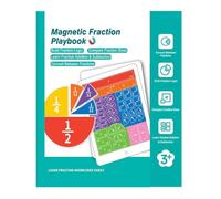 CliffofLove Montessori Fraction Manipulatives Math Manipulatives Magnetic Fraction Demonstration Book for Elementary School Homeschool Supplies