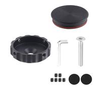 CliffofLove Mount Anti-Theft Case Waterproof Headset Protective Case Aluminum Alloy Cycling Headset Cover for Storage