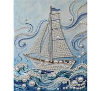 CliffofLove Snow Scene DIY Pearl Painting Art Kits Without Frame 30x40cm for Home Wall Decor