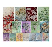 CliffofLove Snow Scene DIY Pearl Painting Art Kits Without Frame 30x40cm for Home Wall Decor