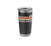 Clifford Retro 70s 80s Sunset Stripe Stainless Steel Insulated Tumbler