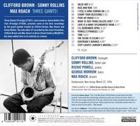 CLIFFORD/ROLLINS,SONNY/ROACH,MAX BROWN - THREE GIANTS CD NEW