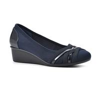 CLIFFS BY WHITE MOUNTAIN Women's Bowie Wedge, Navy/Nylon, 6.5 UK