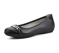 CLIFFS BY WHITE MOUNTAIN Women's Charmed Ballet Flat, Black/Smooth, 5 UK