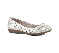 CLIFFS BY WHITE MOUNTAIN Women's Cheryl Ballet Flat, Platino/Metallic/Smooth, 6 UK