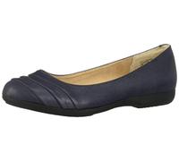 CLIFFS BY WHITE MOUNTAIN Women's Clara Ballet Flat, Navy Wide, 6.5 UK