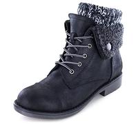 CLIFFS BY WHITE MOUNTAIN Women's Duena Hiking Boot, Black Multi/Fabric, 5 UK