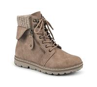 CLIFFS BY WHITE MOUNTAIN Women's Kaylee Ankle Boot, Natural/Fabric/Sweater, 7 UK