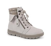 CLIFFS BY WHITE MOUNTAIN Women's Kaylee Ankle Boot, Winter White/Fabric/Sweater, 4.5 UK