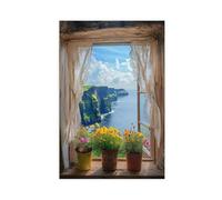 Cliffs of Moher Art Print Canvas Poster Wall Art Decor Print Picture Paintings for Living Room Bedroom Decoration 20x30inch(50x75cm)