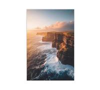 Cliffs of Moher at Sunrise Art Print Canvas Poster Wall Art Decor Print Picture Paintings for Living Room Bedroom Decoration 16x24inch(40x60cm)