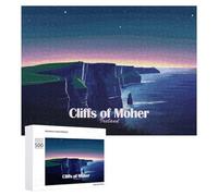 Cliffs of Moher, Ireland at Night Artistic Jigsaw Puzzle for Adults, 500 PCS