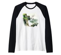 Cliffs of Moher Ireland County Clare Irish St. Patrick's Day Raglan Baseball Tee