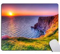 Cliffs of Moher Ireland Sunset Seascape Mouse Pad for Computer & Laptop, Non-Slip Rubber Base Mousepad, Mouse Pads for Home, Office & Gaming 7.9 x 9.5 in
