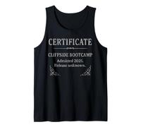 Cliffside Bootcamp Certificate - Party & Vegas Edition 2025 Tank Top