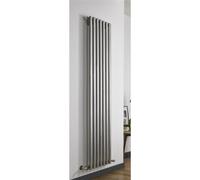 Clifton 1800mm (H) X 250mm (W) - Stainless Vertical Radiator (Paris) - Double Panel - (1.8M X 0.25M) - Depth 88mm