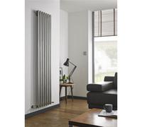 Clifton 1800mm (H) X 250mm (W) - Stainless Vertical Radiator (Paris) - Single Panel - (1.8M X 0.25M) - Depth 63mm
