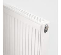 Clifton 400mm (H) X 1000mm (W) - Type 21 Radiator - Double Panel - Single Convector - White Enamel (0.4M X 1M) (16" X 39")