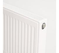 Clifton 400mm (H) X 1100mm (W) - Type 22 Radiator - Double Panel - Double Convector - White Enamel - (0.4M X 1.1M) (16" X 43")