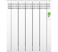 Clifton 510mm (W) X 585mm (H) - White Wi-Fi Electric Oil Filled Radiator (Barcelona) - 550 Watts - Depth 97mm - Heats Up To 5M²