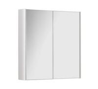 Clifton 600mm 2 Door Bathroom Mirror Cabinet- White Gloss- (Choice)