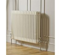 Clifton 750mm (H) X 1010mm (W) - White Horizontal Radiator (New Yorker Classic) - 4 Columns - (0.75M X 1.10M) - Depth 148mm