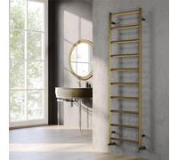 Clifton 800mm (H) X 500mm (W) - Bronze Vertical Aluminum Heated Towel Rail (Burford) - (0.8M X 0.5M) - Depth 43mm