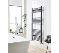 Clifton Anthracite Bathroom Towel Rail Vertical 22mm 1000mm (H) x 400mm (W) in Black Clifton Black