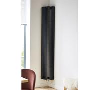 Clifton Anthracite Corner Vertical Radiator 2000mm (H) x 276mm (W) (Rome) in Charcoal Clifton Charcoal