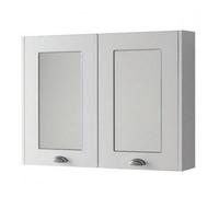 Clifton Bathroom Mirror Cabinet 800mm Wide - White - (Aberdeen)