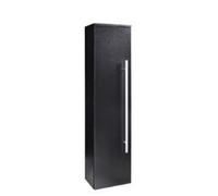 Clifton Bathroom Wall Mounted Side Unit Matt Black Side Unit 1400mm High X 355mm Wide - Matt Black (Black Purity) - Brassware Not Included