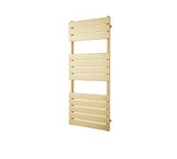 Clifton Brushed Vertical Bathroom Towel Radiator 1200mm (H) x 500mm (W) in Metallic Gold Clifton Metallic Gold