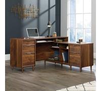 clifton place l-shaped computer desk in grand walnut