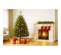 Clifton Premier Nordman Fir Xmas Tree -Low Needle Drop- 1.25m to 1.5m (4-5ft) in Green Clifton Green
