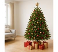 Clifton Premier Nordman Fir Xmas Tree- Low Needle Drop -1.75 - 2.0m (5.75 - 6.5ft) in Green Clifton Green