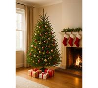 Clifton Premier Norway Spruce Xmas Tree - Fresh Cut - 1.75m - 2.0m (5.75 - 6.5ft) in Green Clifton Green