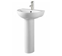 Clifton Premium 450mm Basin Set (Jupiter) - Includes Basin, Pedistal - White