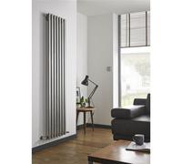 Clifton Stainless Vertical Single Panel Radiator 1800mm (H) x 250mm (W) in Metallics Clifton Metallics