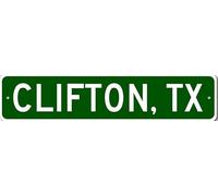 Clifton, Texas Metal Wall Decor City Limit Sign