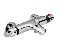 Clifton Traditional Thermostatic Bath Shower Mixer in Metallic Silver Clifton Metallic Silver